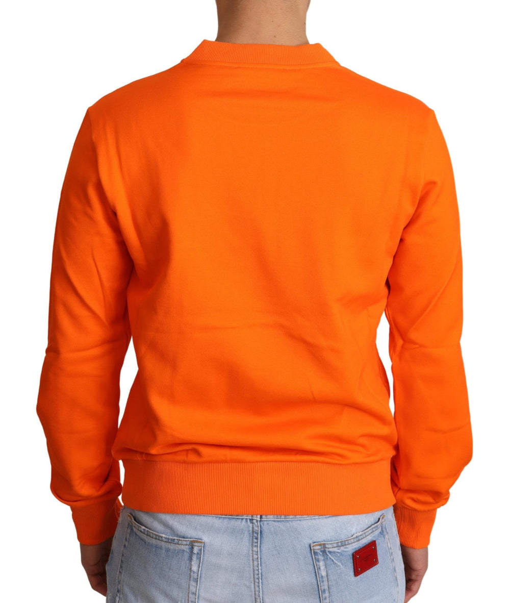 Orange King Ceasar Cotton Pullover Sweater mens luxury fashion - Mens Edit
