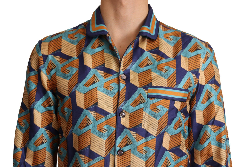 Dolce & Gabbana 100% Silk Shirt in Multicolor