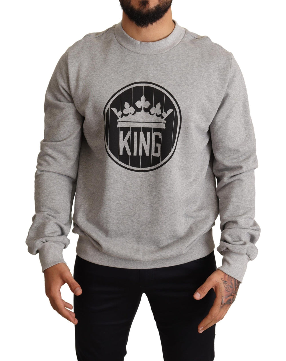 Dolce & Gabbana Cotton Sweater in Grey
