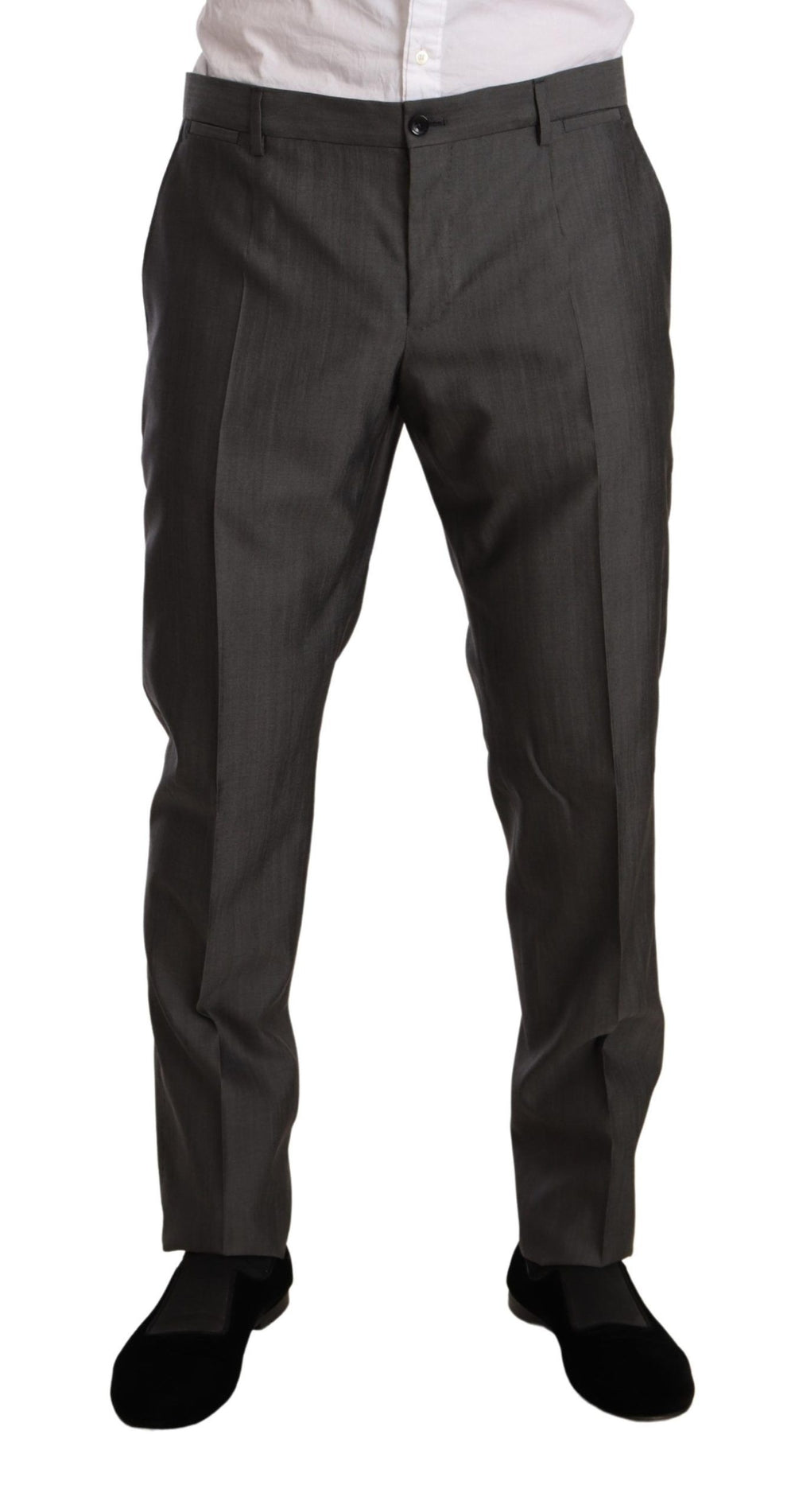 Dolce & Gabbana Martini Slim Fit Two-Piece Suit in Grey Metallic