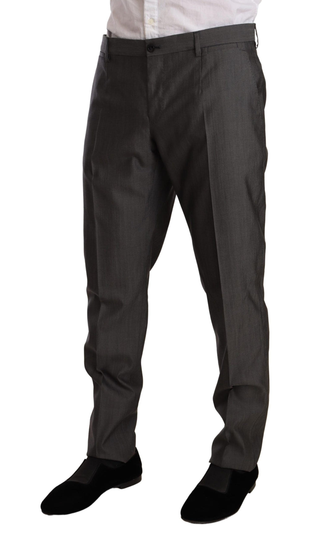 Dolce & Gabbana Martini Slim Fit Two-Piece Suit in Grey Metallic