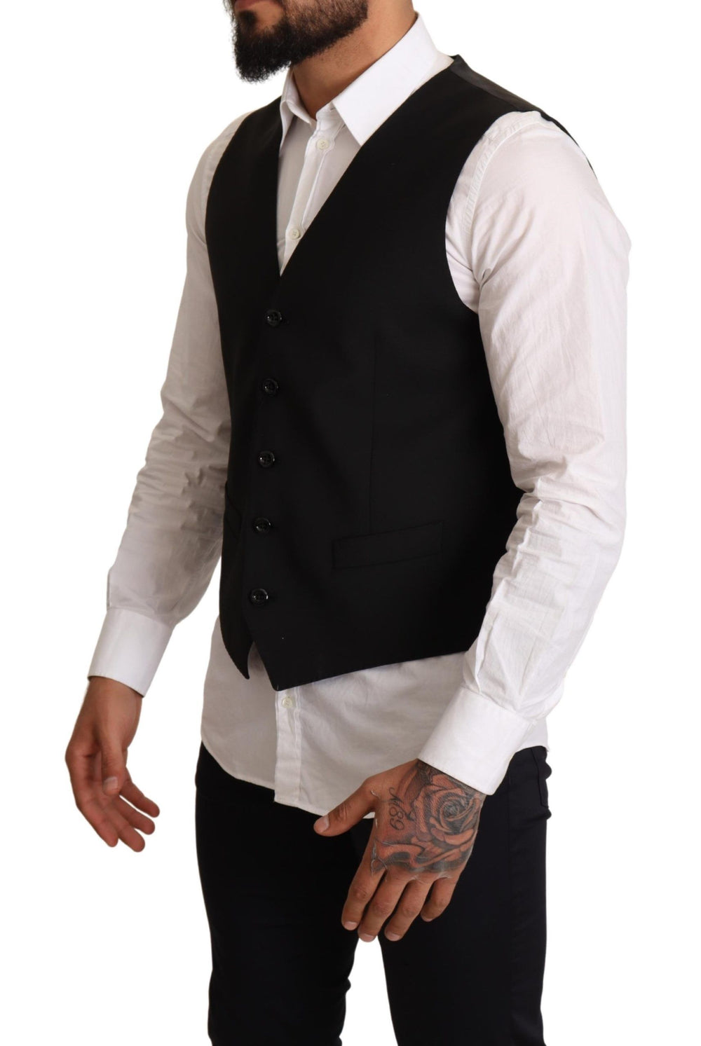 Black Formal dress Vest mens luxury fashion - Mens Edit