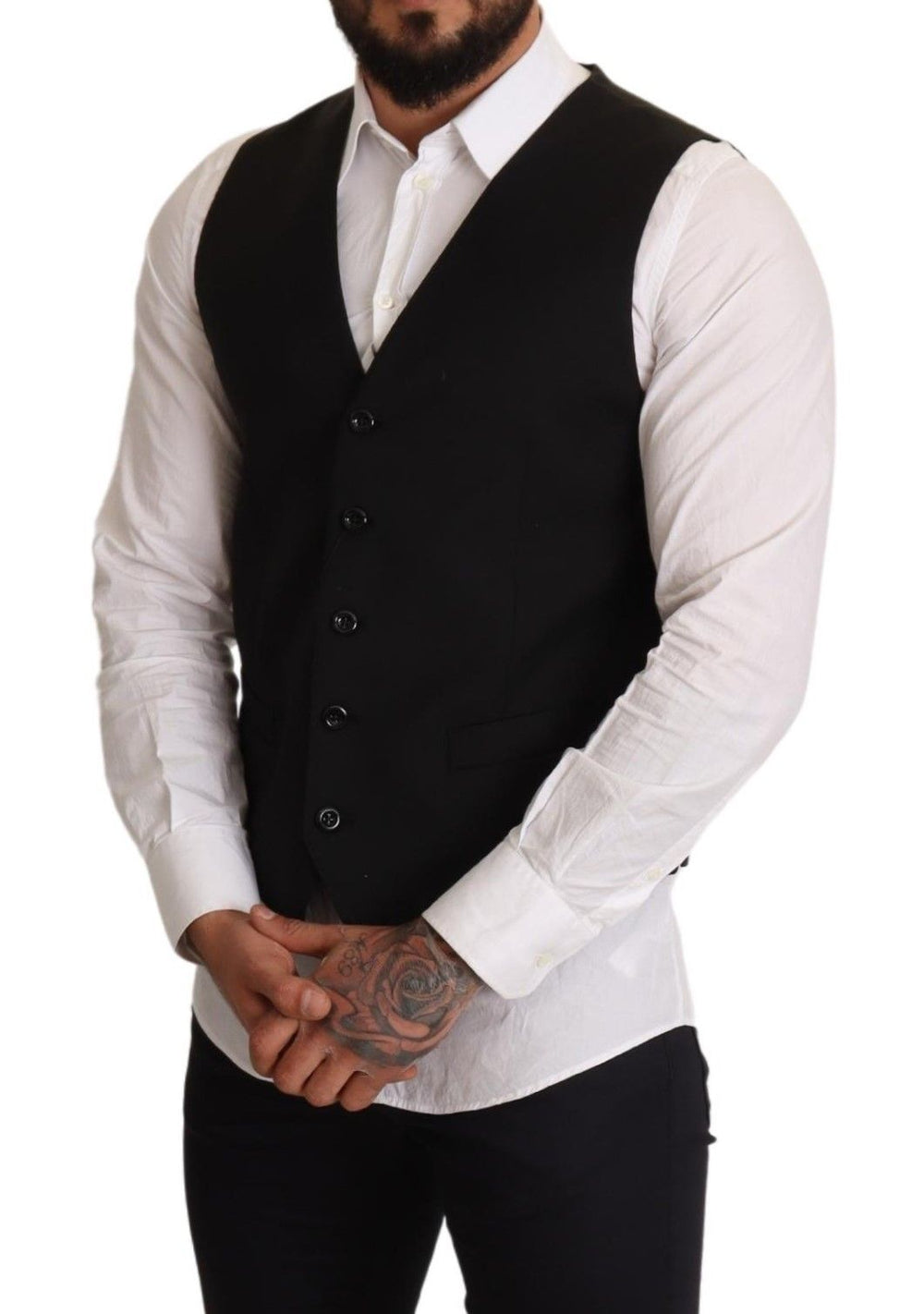 Dolce & Gabbana Formal Dress Vest in Black