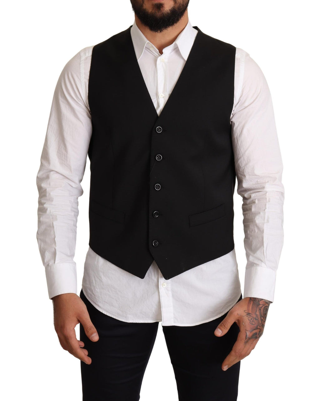 Dolce & Gabbana Formal Dress Vest in Black