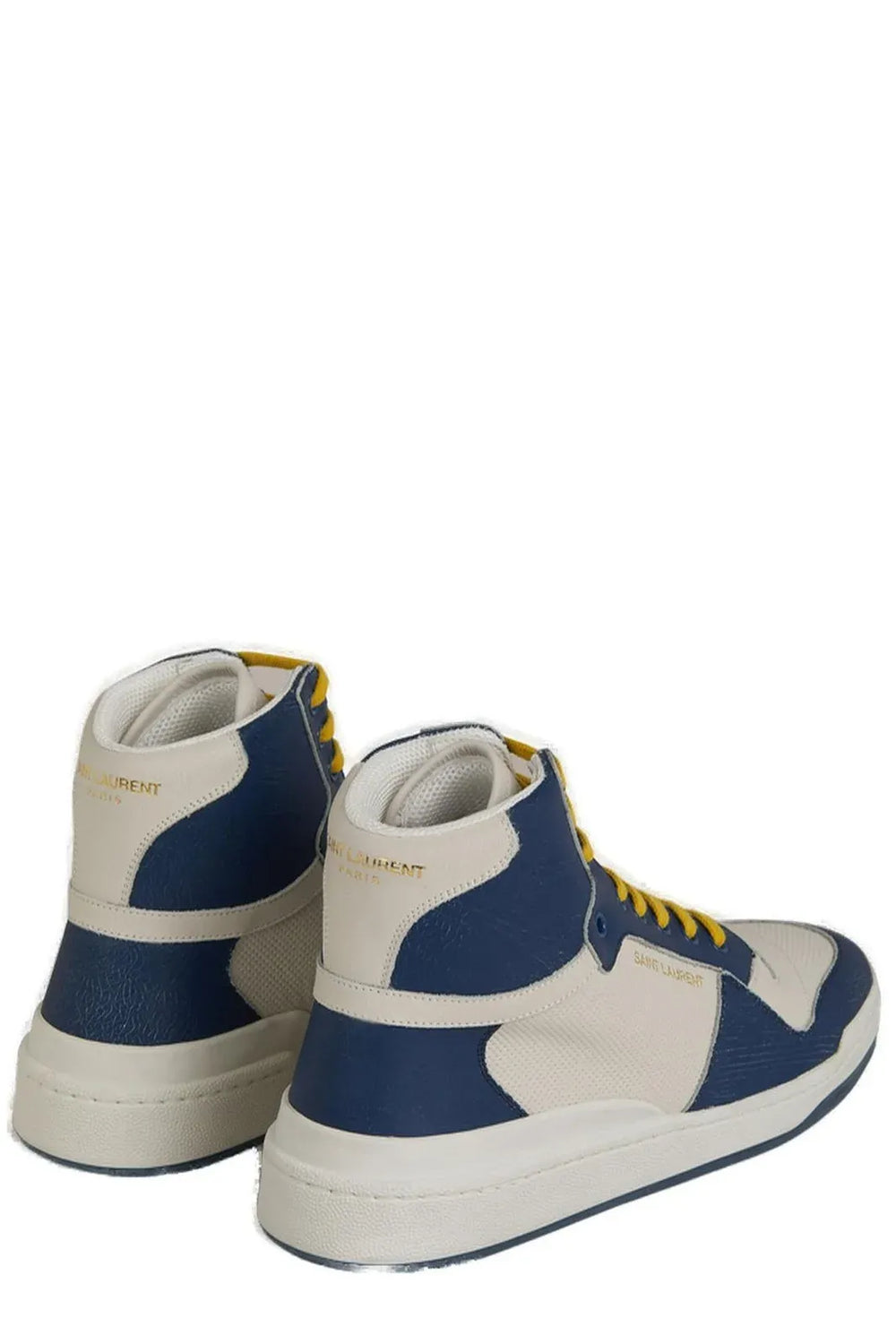 Saint Laurent Sneakers Mid-Top από δέρμα μοσχαριού σε Μπλε