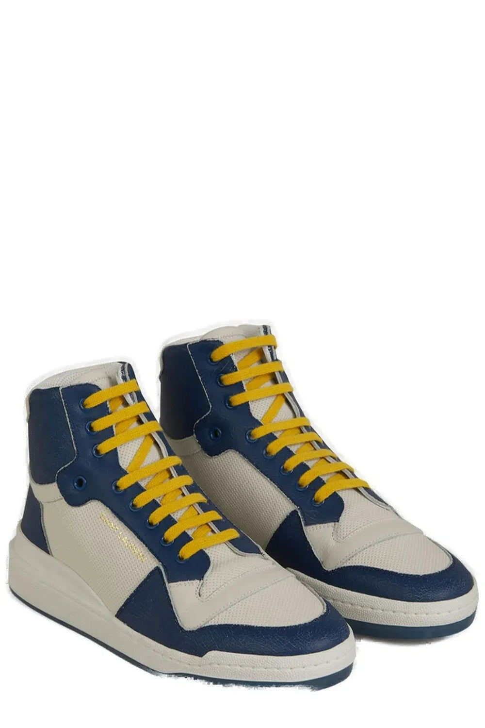 Saint Laurent Sneakers Mid-Top από δέρμα μοσχαριού σε Μπλε