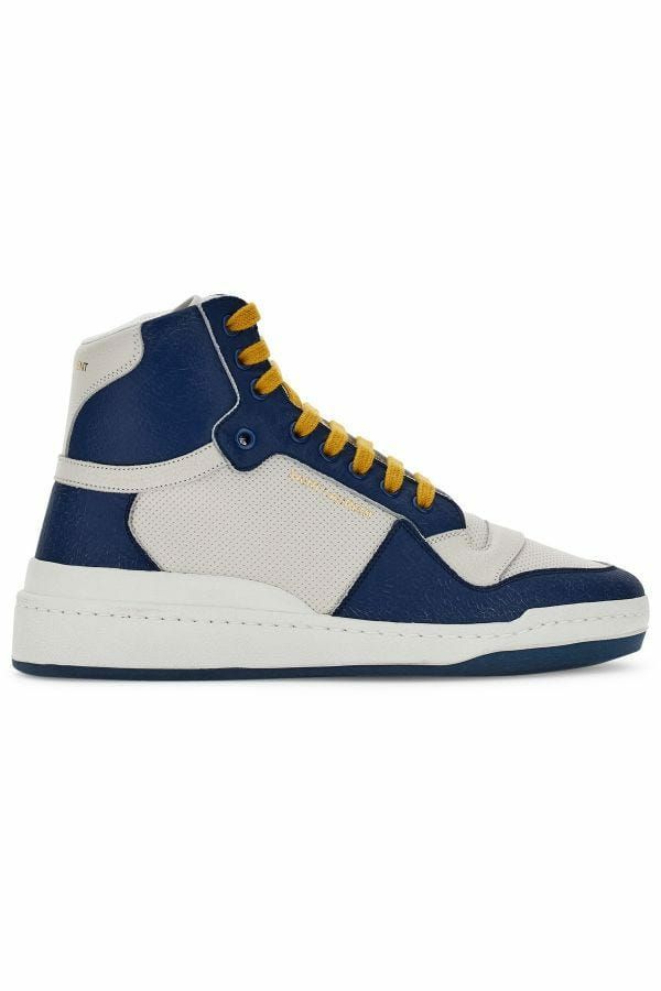 Saint Laurent Sneakers Mid-Top από δέρμα μοσχαριού σε Μπλε