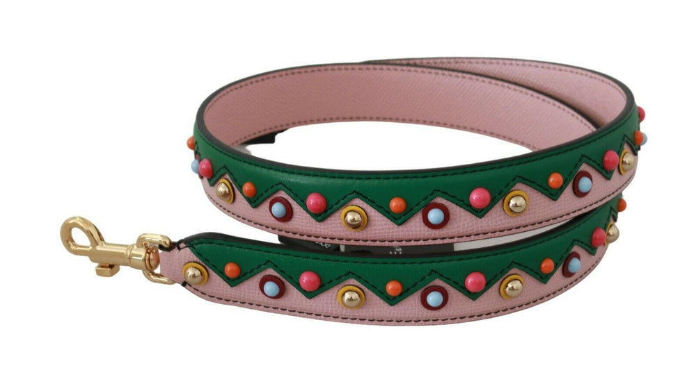 Dolce & Gabbana Leather Shoulder Strap in Pink