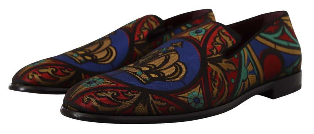 Dolce & Gabbana Multicolor Jacquard Loafers