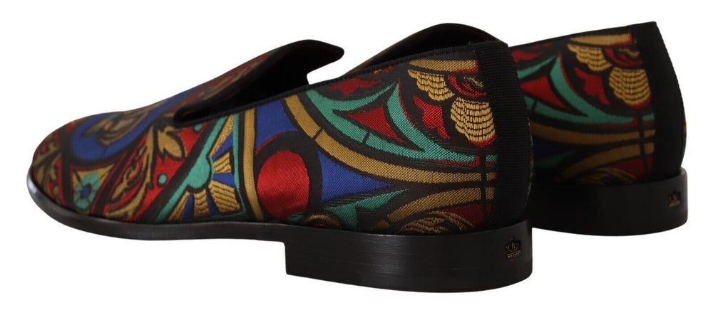 Dolce & Gabbana Multicolor Jacquard Loafers