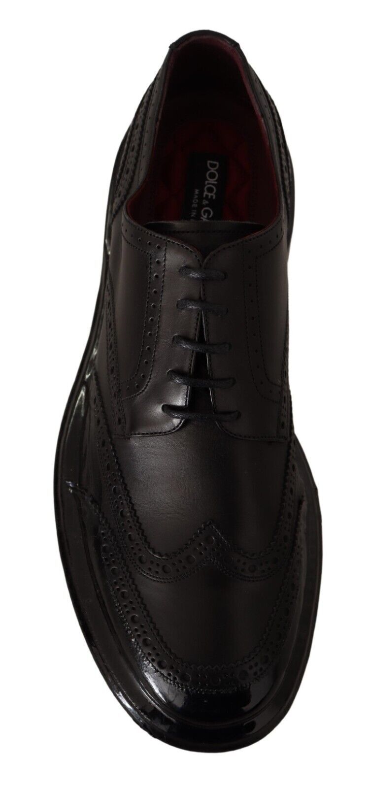 Dolce & Gabbana Calfskin Derby Shoes in Black