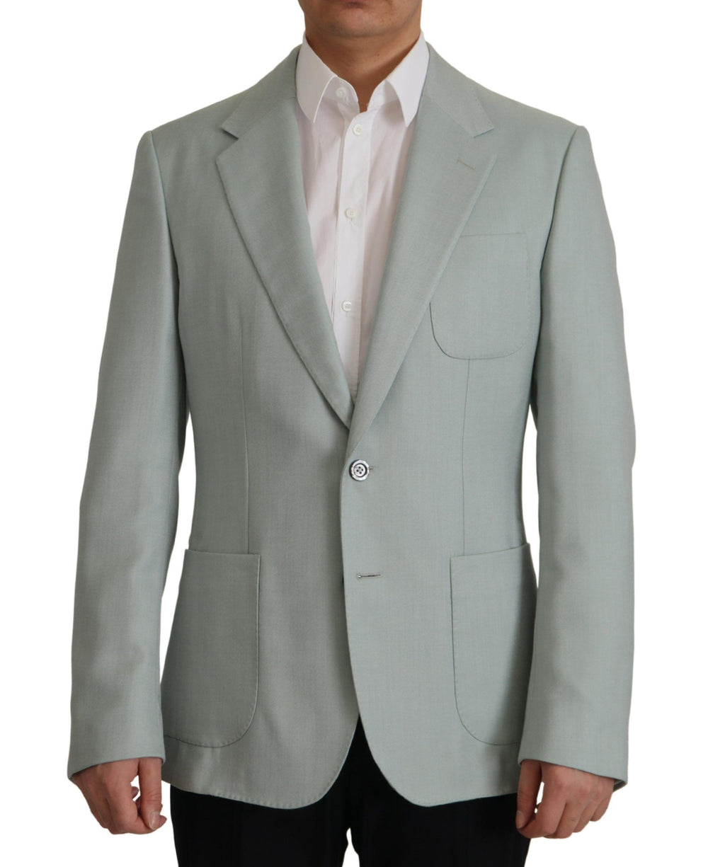 Dolce & Gabbana Cashmere Silk Blazer in Mint Green