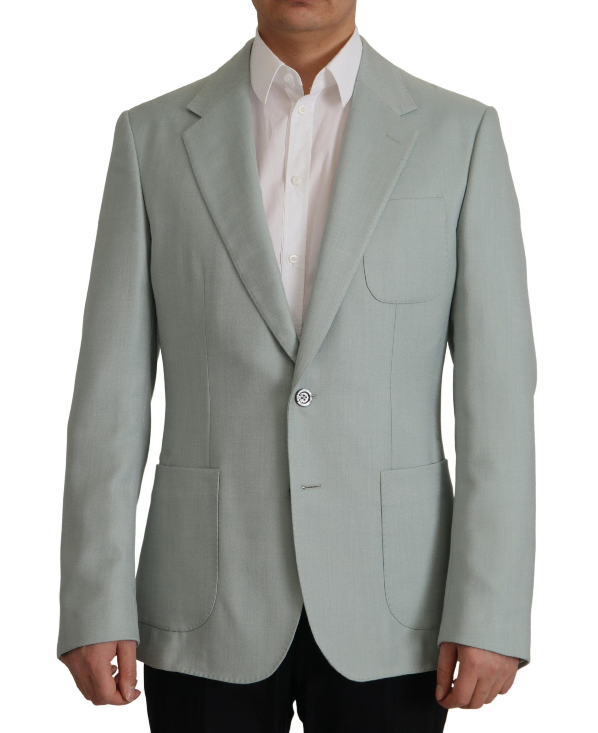 Dolce & Gabbana Blazer από Κασμίρ και Μετάξι σε Mint Green