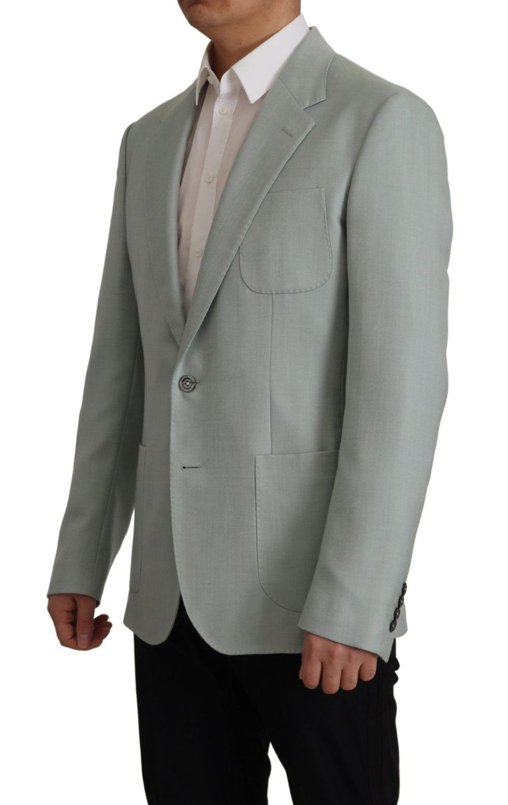 Dolce & Gabbana Cashmere Silk Blazer in Mint Green