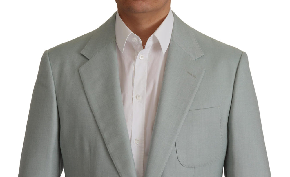 Dolce & Gabbana Cashmere Silk Blazer in Mint Green
