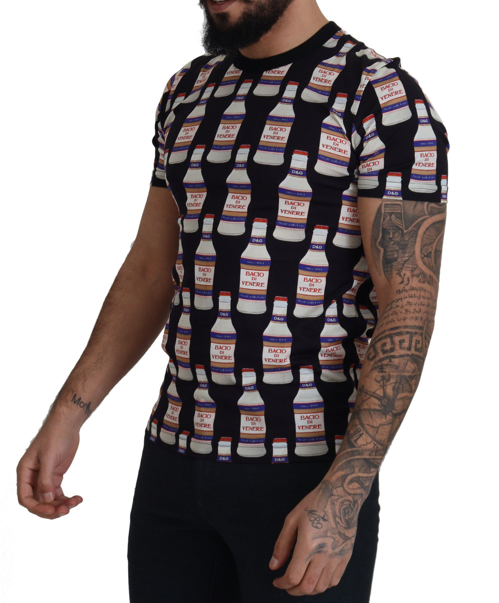 Dolce & Gabbana 100% Cotton Crew T-shirt in Black