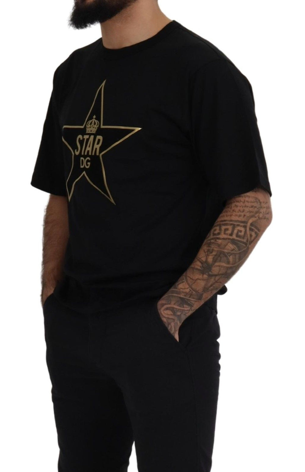 Dolce & Gabbana Cotton Crewneck T-shirt in Black