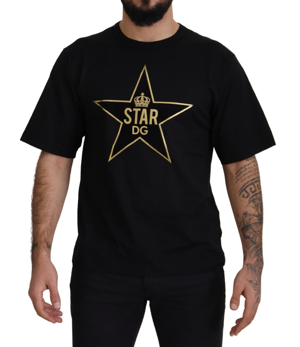 Dolce & Gabbana Cotton Crewneck T-shirt in Black