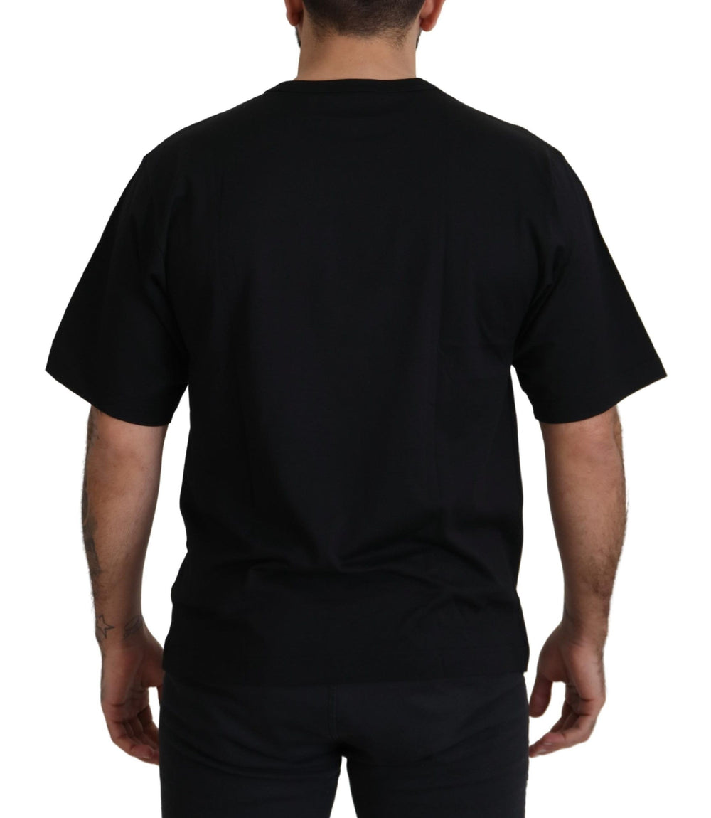 Dolce & Gabbana Cotton Crewneck T-shirt in Black