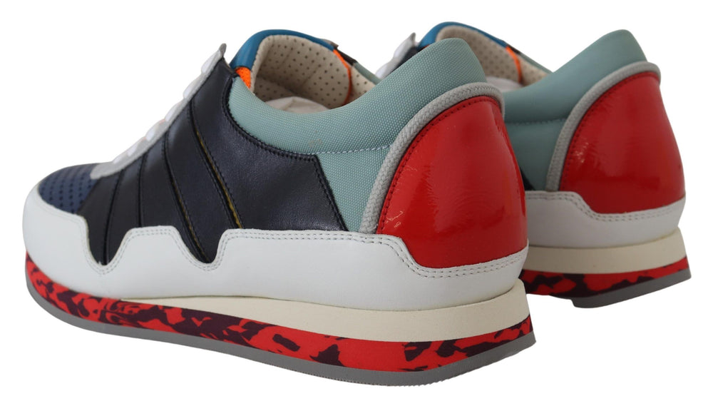 Dolce & Gabbana Leather Low Top Sneakers in Multicolor