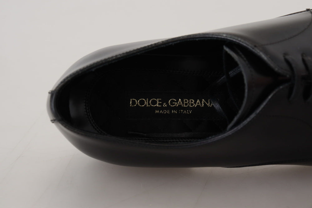 Dolce & Gabbana Leather Derby Dress Shoes in Black
