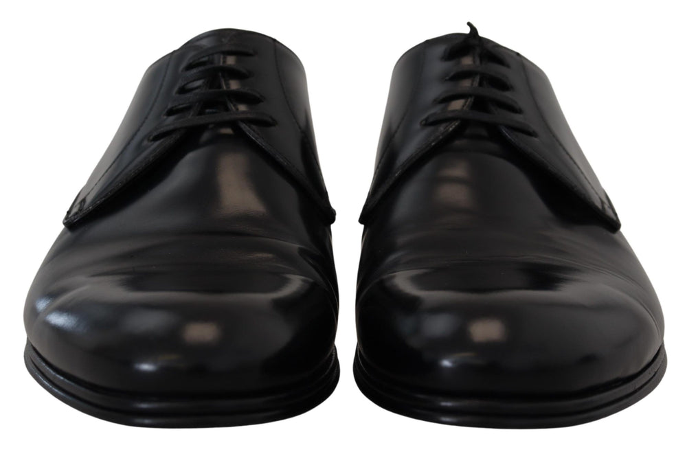 Dolce & Gabbana Leather Derby Dress Shoes in Black