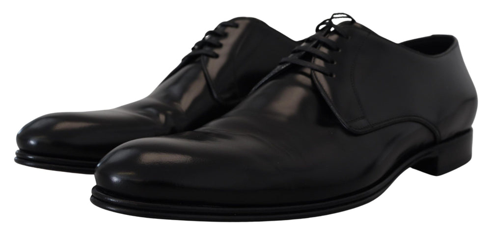 Dolce & Gabbana Leather Derby Dress Shoes in Black