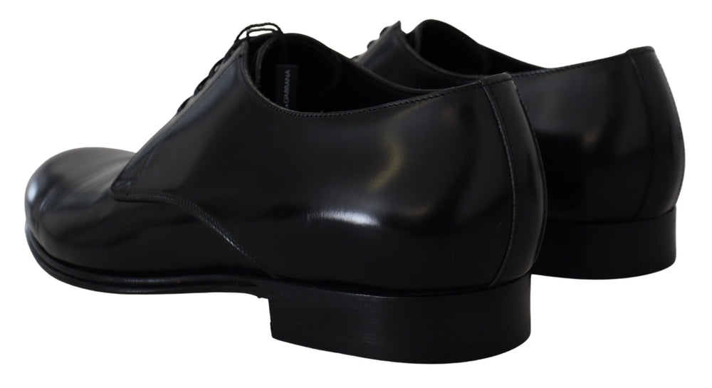 Dolce & Gabbana Leather Derby Dress Shoes in Black