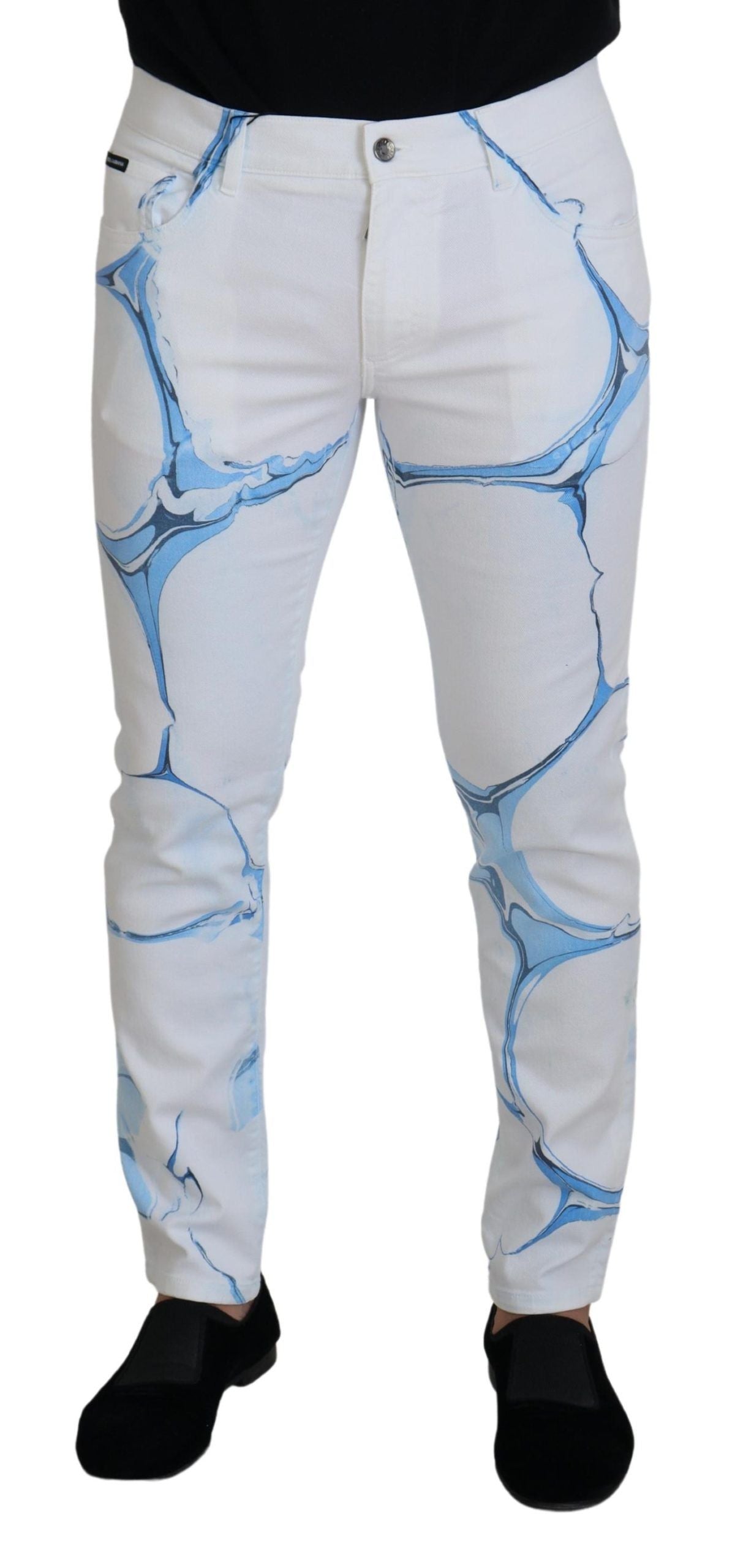 Dolce & Gabbana Βαμβακερά Jeans με Ελαστάνη σε Λευκό