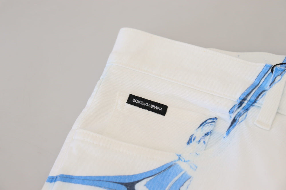 Dolce & Gabbana Stretch Cotton Jeans in White