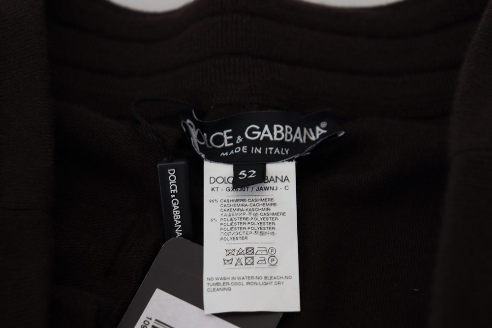Dolce & Gabbana Cashmere Drawstring Trousers in Brown