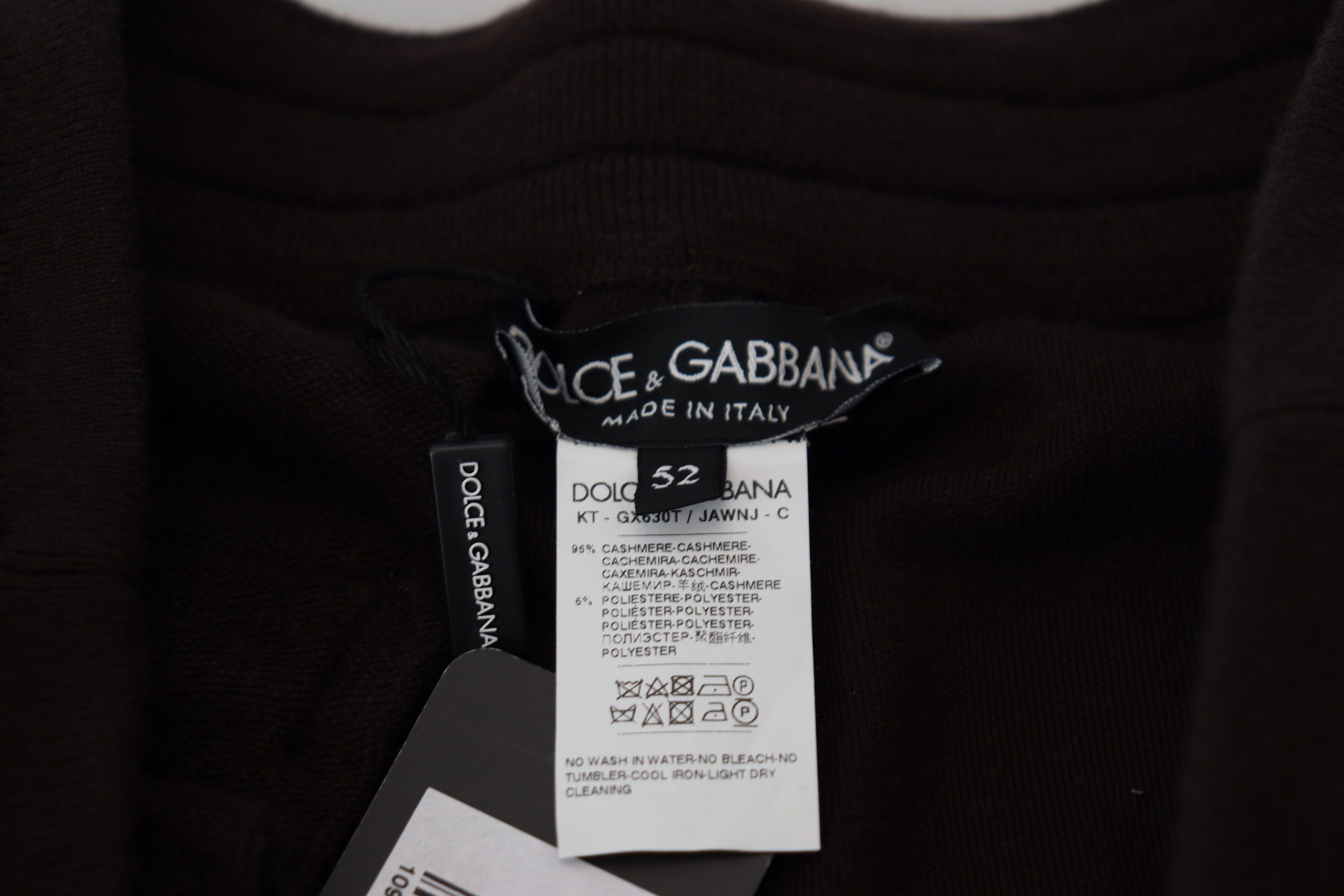 Dolce & Gabbana Παντελόνι από Κασμίρ με Drawstring σε Καφέ