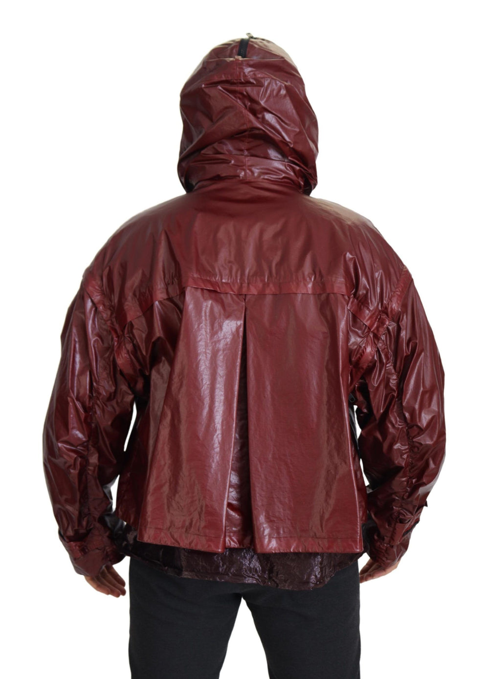 Dolce & Gabbana Cotton Hooded Full-Zip Jacket in Bordeaux
