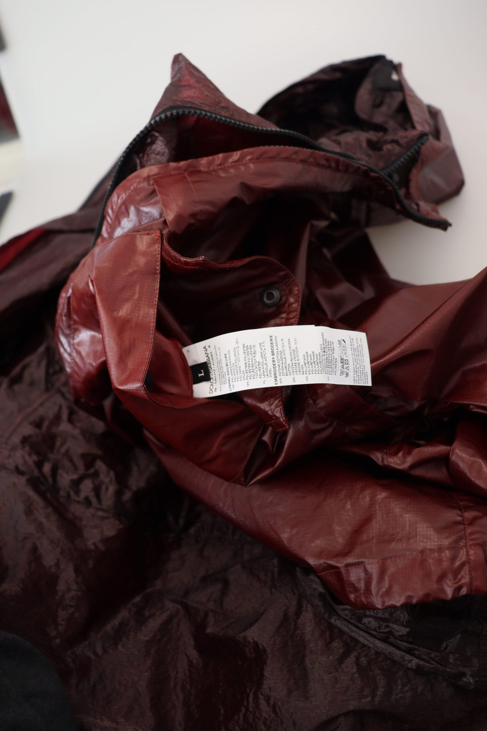 Dolce & Gabbana Cotton Hooded Full-Zip Jacket in Bordeaux
