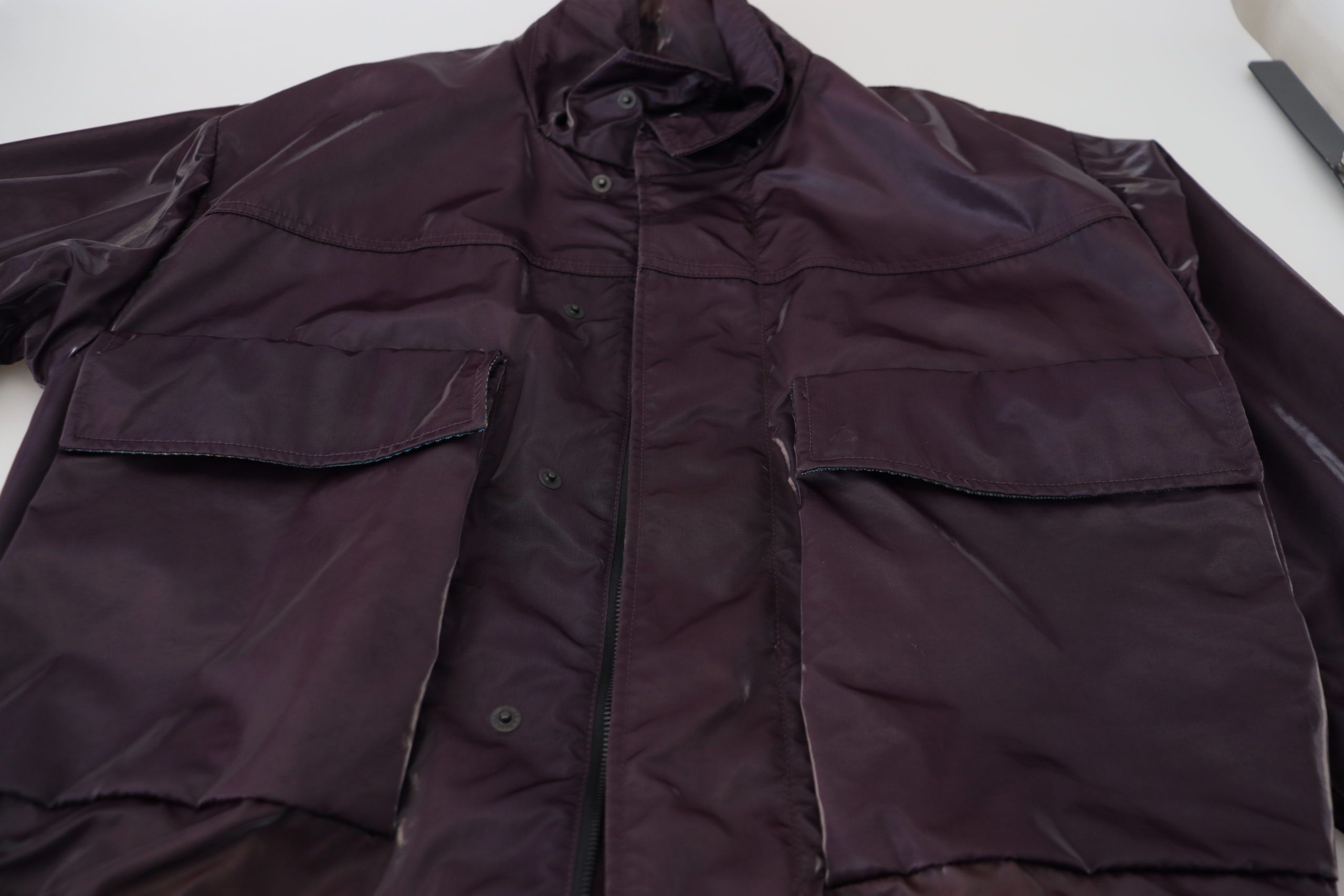 Dolce & Gabbana Biker Jacket από 100% Nylon σε Μωβ