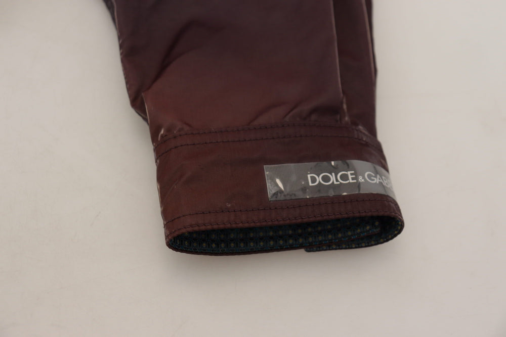 Dolce & Gabbana Biker Jacket από 100% Nylon σε Μωβ