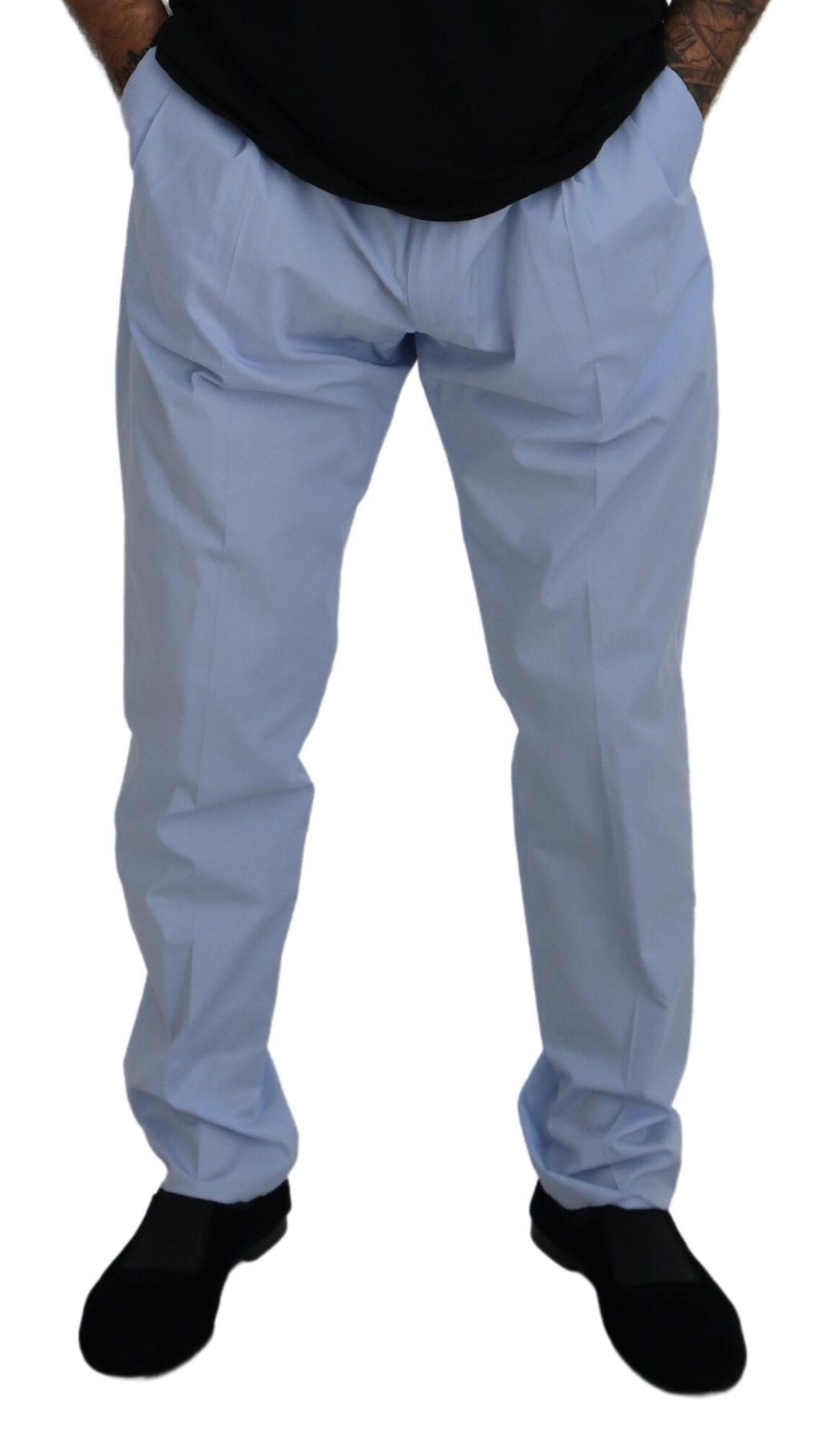 Dolce & Gabbana Βαμβακερό Chinos με Ελαστάνη σε Γαλάζιο