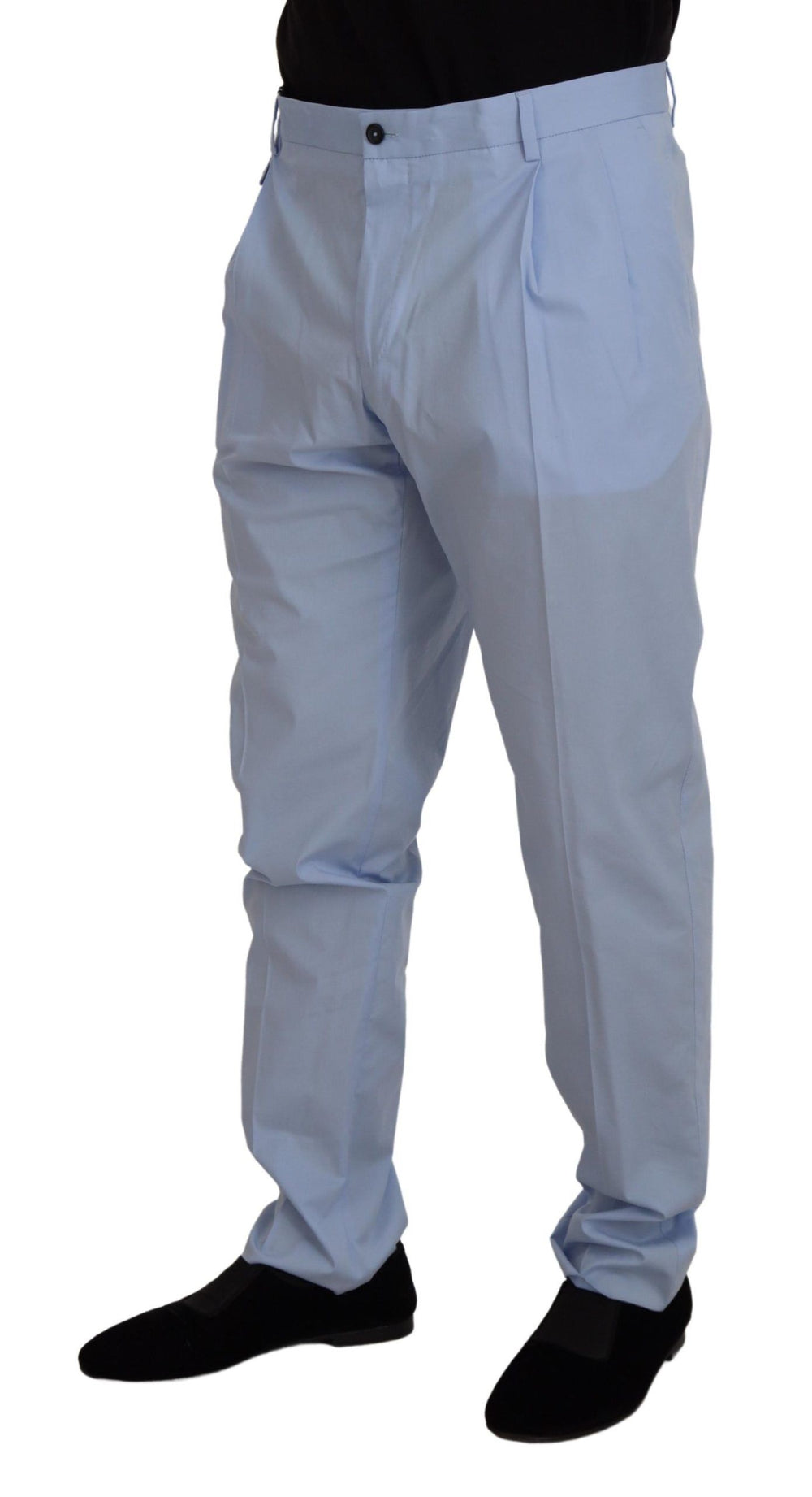 Dolce & Gabbana Cotton Stretch Chinos in Light Blue
