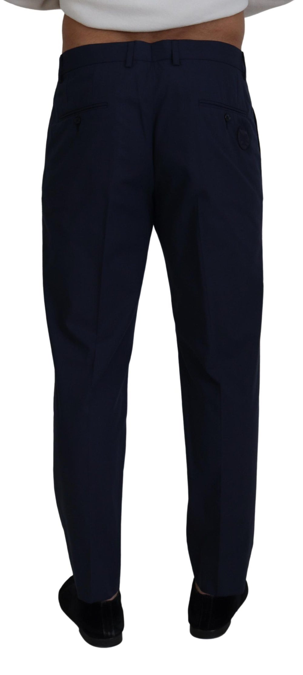 Dolce & Gabbana Cotton Slim Trousers in Blue