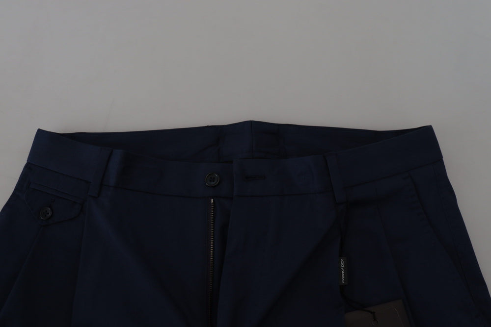 Dolce & Gabbana Cotton Stretch Shorts in Blue