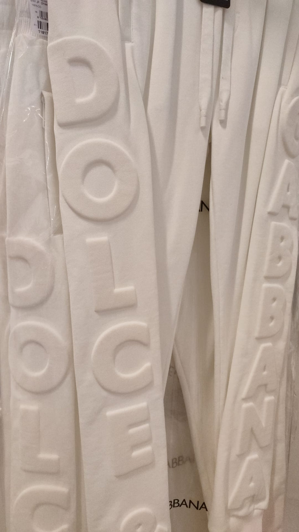 Dolce & Gabbana Cotton Sweatpants in White