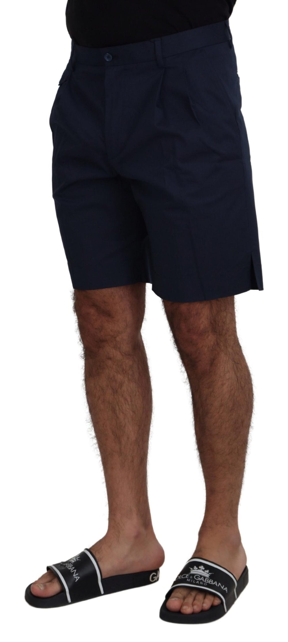 Dolce & Gabbana Cotton Stretch Shorts in Blue