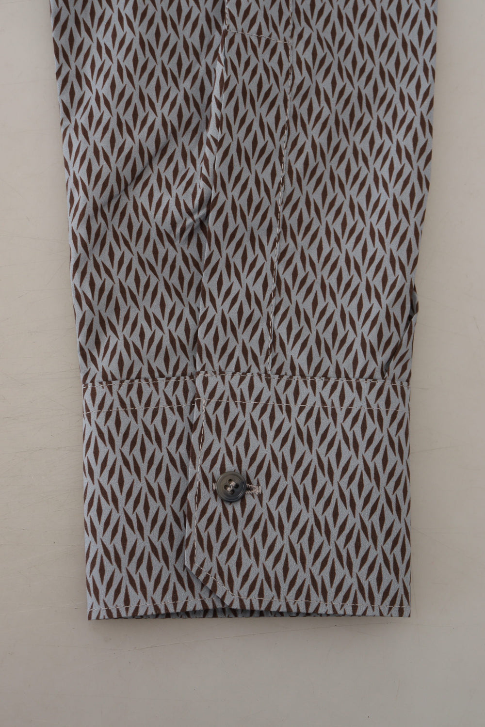 Dolce & Gabbana GOLD Slim Fit Dress Shirt in Grey-Brown Fantasy