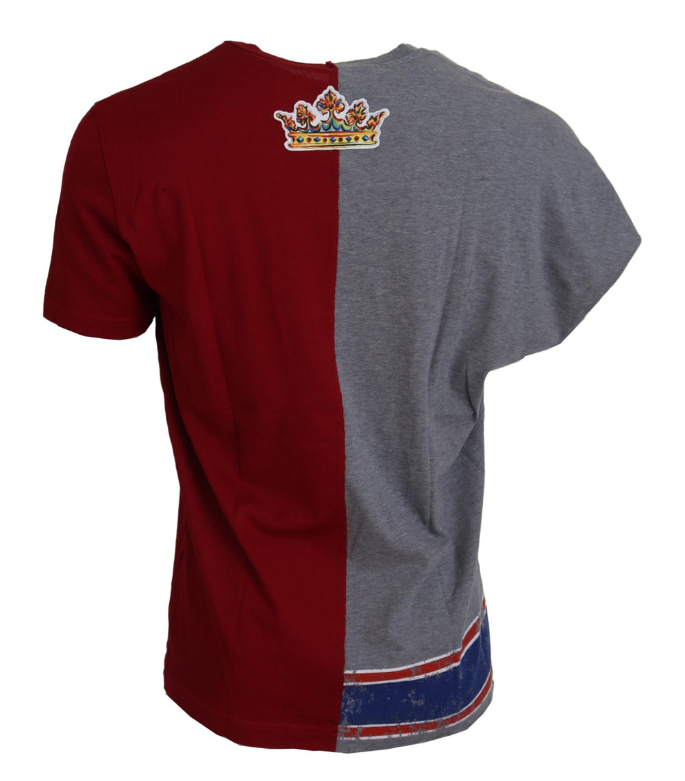 Dolce & Gabbana 100% Cotton Crewneck T-shirt in Multicolor