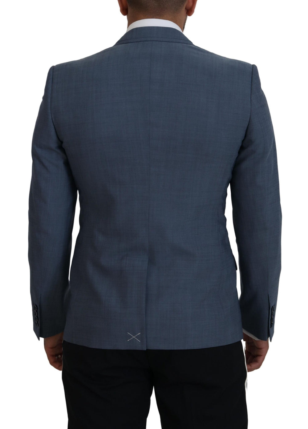 Dolce & Gabbana Wool Stretch Slim Fit Blazer in Blue