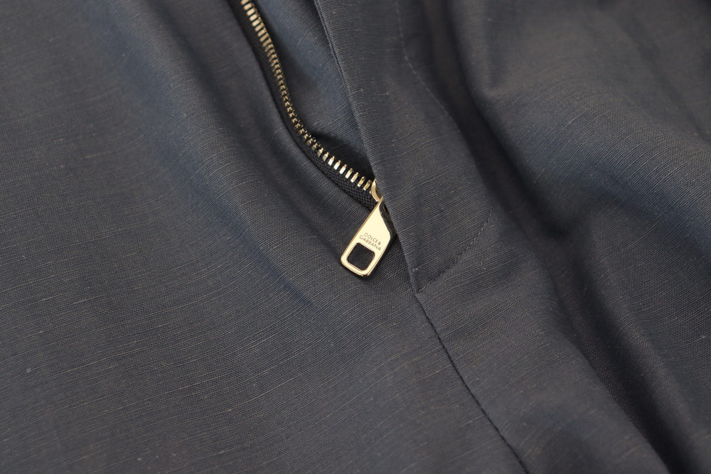 Dolce & Gabbana Linen Chino Trousers in Blue
