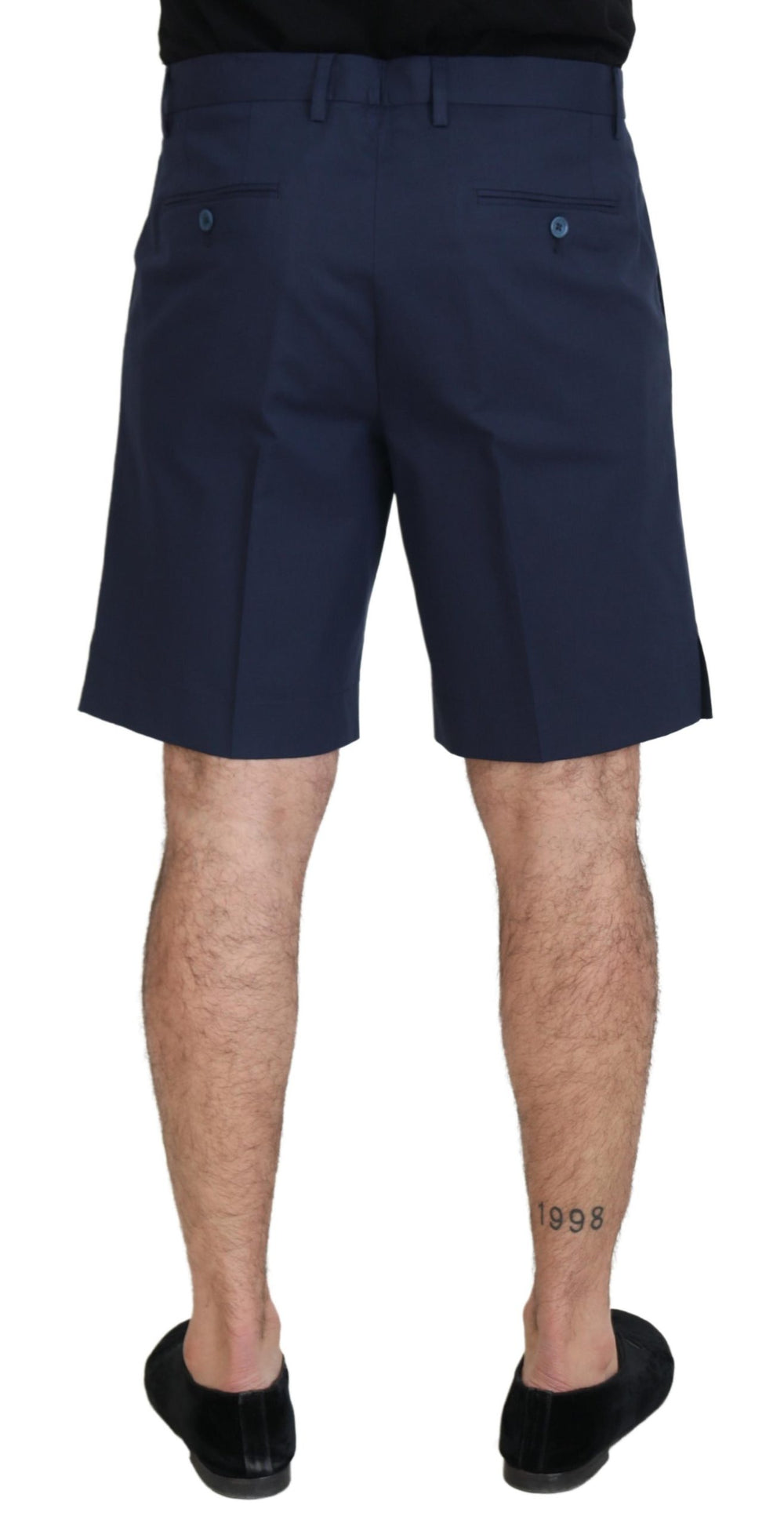 Dolce & Gabbana Cotton Stretch Chino Shorts in Blue