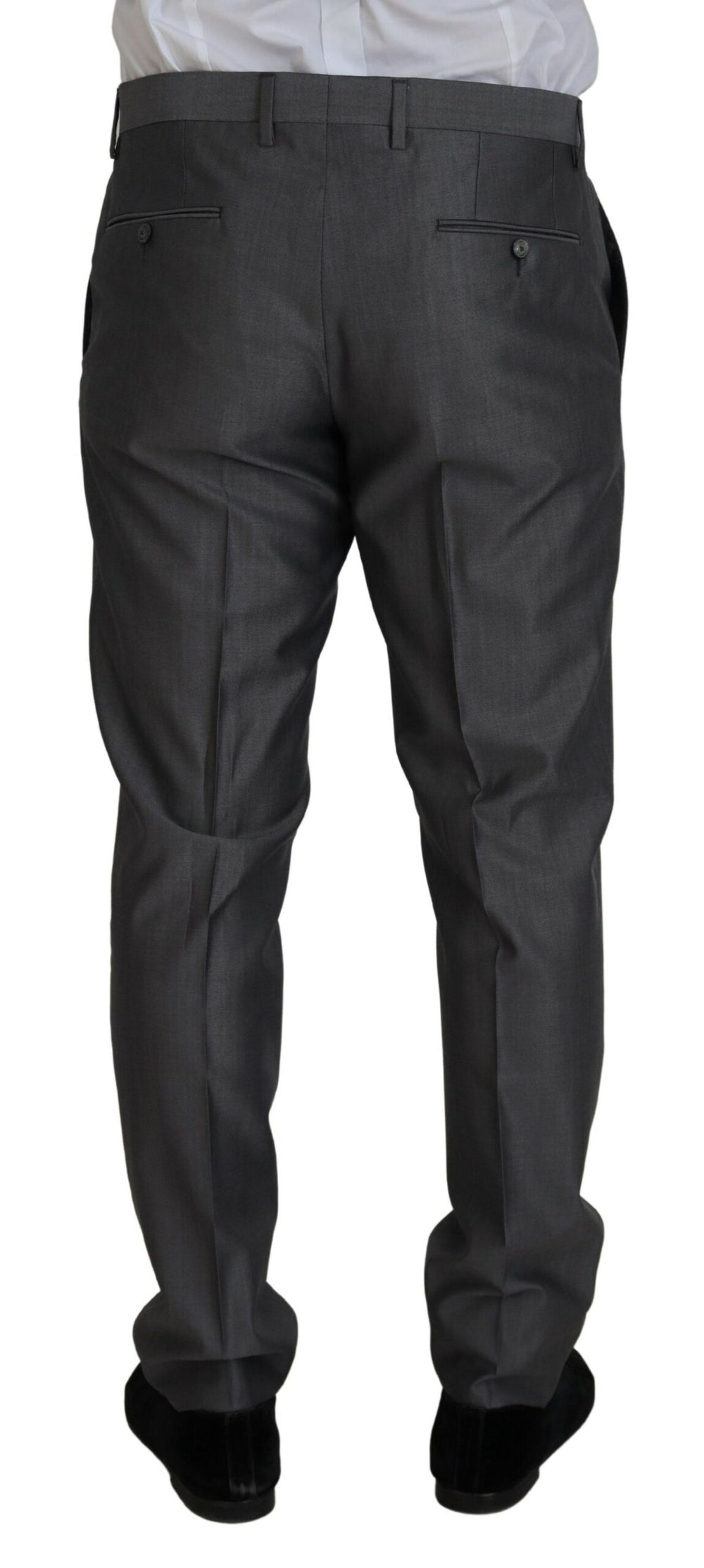 Dolce & Gabbana Wool and Silk SICILIA Three-Piece Suit in Grey