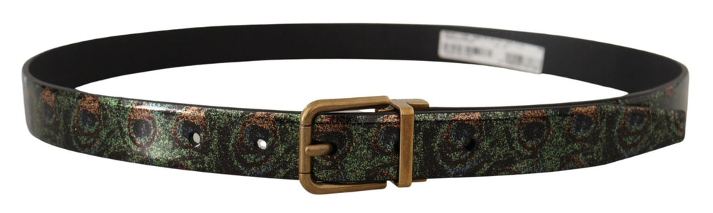 Dolce & Gabbana Vernice Leather Belt in Multicolor