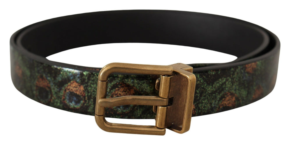 Dolce & Gabbana Vernice Leather Belt in Multicolor